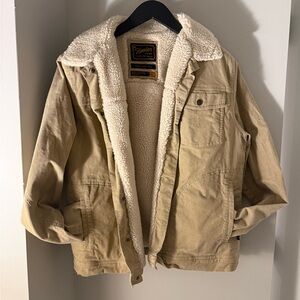 Howler Brothers Tan Sherpa Jacket